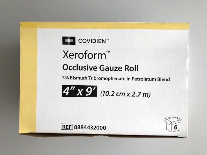 XEROFORM OCCLUSIVE GAUZE ROLL DRESSING 10CMx2.75M 8884432000 BOX-6 ROLLS