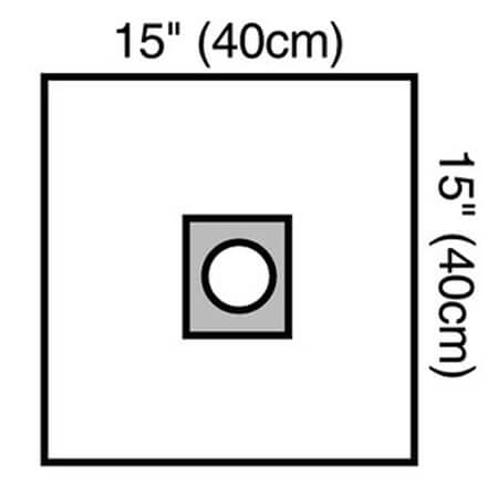 3M STERI DRAPE OPHTHALMIC CLEAR WITH ADHESIVE FENESTRATRION 40x40CM 1020 CASE-40